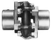 Overview Saga Coupling Design Elastomeric Pre-compression Type Saga is a general purpose, torsionally soft coupling with high tolerance to all forms of misalignment.