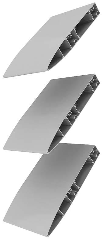 Supported by a variety of different frame and bracket options, Capral s extruded louvre
