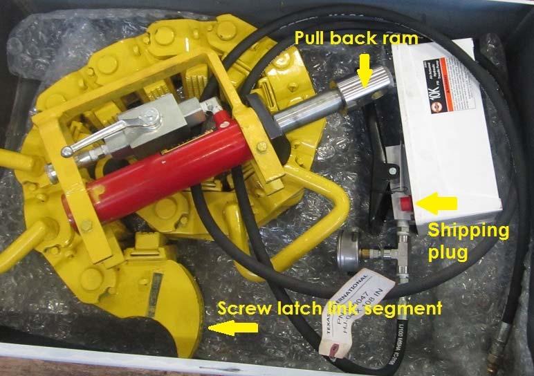 Installation continued prevent marking/damaging tubular. Press the top pump edge (marked RELEASE) to release clamp.