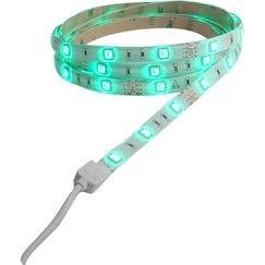 LTAPE6CCHBCC WHITE 6 TAPE LIGHT Can be cut at predetermined  LTAPE6HBCC LED ROPE LIGHT KIT Transparent Linkable up to 300 feet Flexible, heavy duty PVC