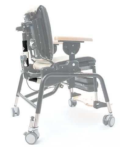When locked, each position provides 15 of angle adjustment using the backrest angle lever.