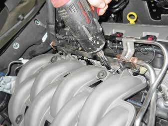 the 3/8" engine coolant degas hose from both the