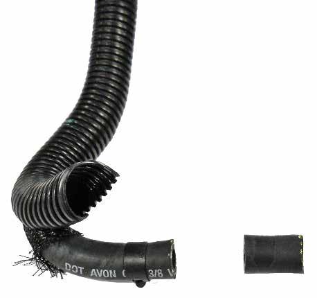 6. Turn hose 1 to the other end. Cut 1" off the curved end of hose 1. Remove convolute as necessary. SECTION A HOSE 1 SECTION B HOSE 2 HOSE 3 HOSE 5 HOSE 4 3.
