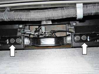 Re-install the stock FEAD Belt by rotating the tensioner counter-clockwise and routing the belt as per the stock Ford belt