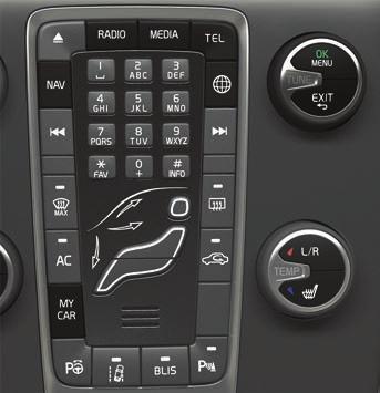 Note that the whole of the Sensus system (including navigation* and phone functions) is started/switched off at the same time. How do I navigate in the infotainment system?