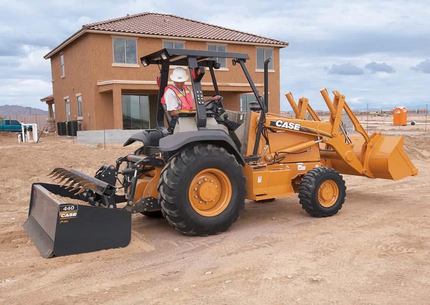 Residential construction sites are prime places to put a compact and maneuverable Case 570M XT Loader/Tool