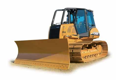 tion and more comfortable operation. and can push a full load through a turn without losing control of the load, braking or raising the blade.