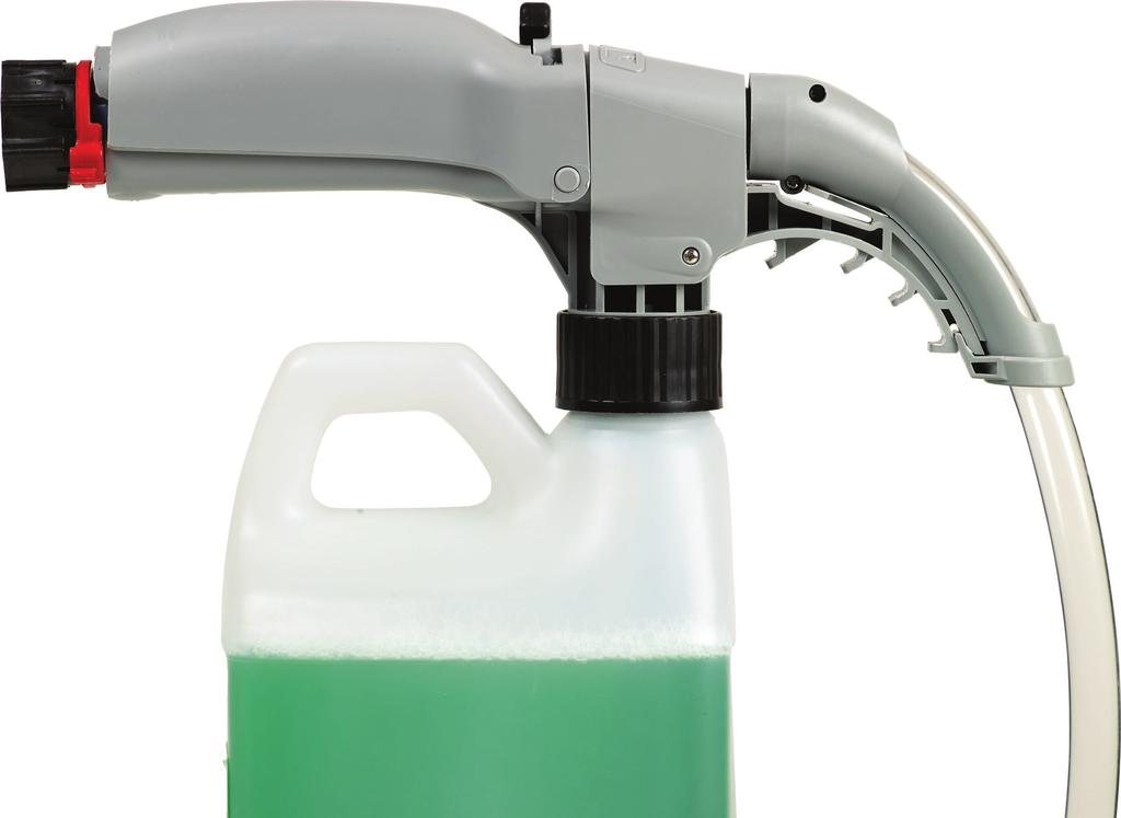 to spray-foam application Heavy-duty bottle connection supports bottle and has large threads for easy