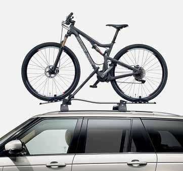 VPLWR0101 ROOF-MOUNTED BIKE CARRIER * Lockable bike carrier designed for holding a single bike, up to 44lbs. Roof Rails accommodate two Roof-Mounted Bike Carriers.