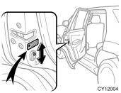 The power door lock switch can be reset in the following ways. Turn the ignition key to ON. Unlock all the side doors and back door with the key or wireless remote control transmitter.