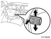 SETTING AT A DESIRED SPEED The transmission must be in D before you set the cruise control speed. Bring your vehicle to the desired speed, push the lever down in the SET direction and release it.