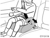 Move seat fully back CAUTION A forward facing child restraint system should be allowed to be installed on the front passenger seat only when it is unavoidable.