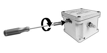 Turning the adjustment screw counter clockwise decreases the trip point making the switch more sensitive to shock.
