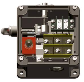A mechanical switch is designed to sense a high shock or severe vibration event and cannot sense low vibration frequencies sometimes associated with cooling towers.