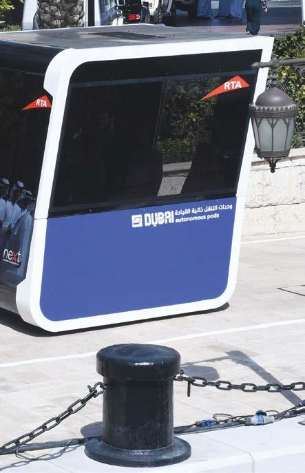 the self-driving pods rolled out for