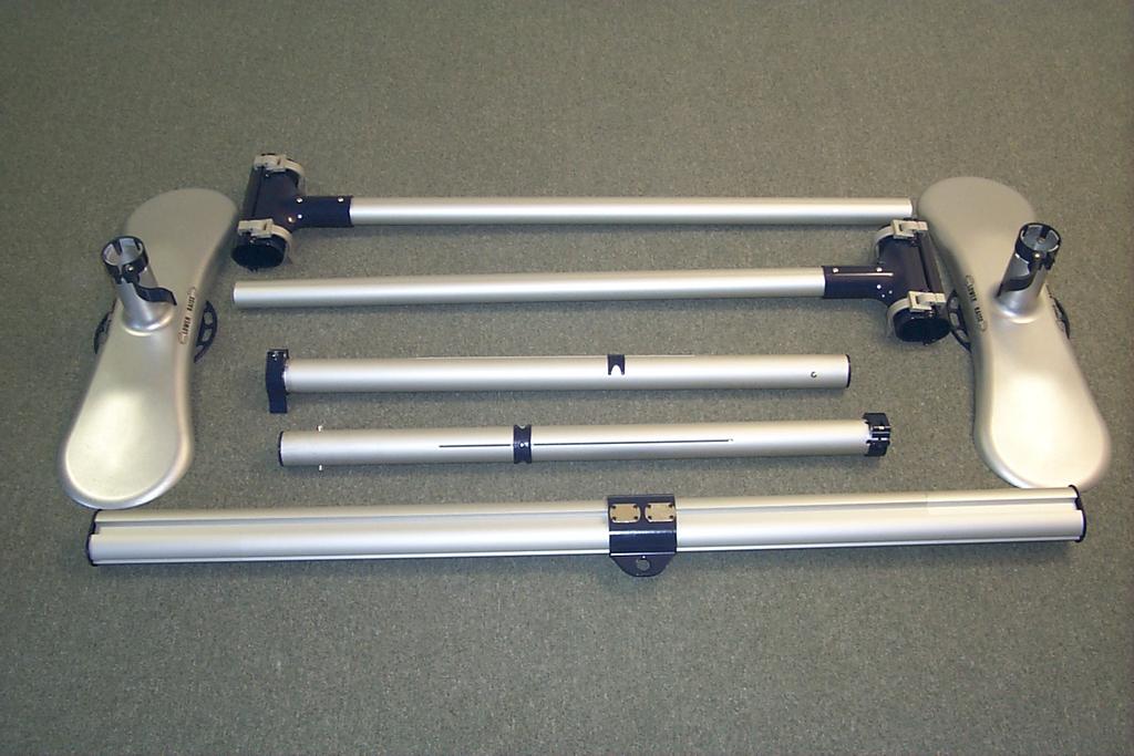 Components of the Sequoia 2 Post System Track Holder, Lid & Clamp Top Post Section Adjustable Track Trolley Post Clamp