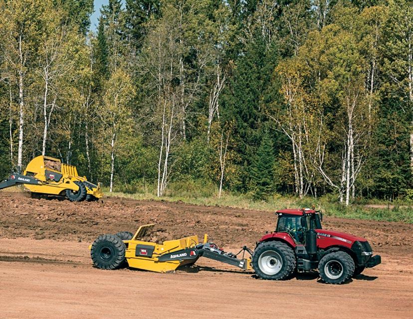 EFFICIENT MAGNUM POWER ADDS VERSATILITY TO YOUR JOB SITE. With Case IH Magnum series tractor power, you can count on increased productivity in your land leveling and commercial scraper operations.