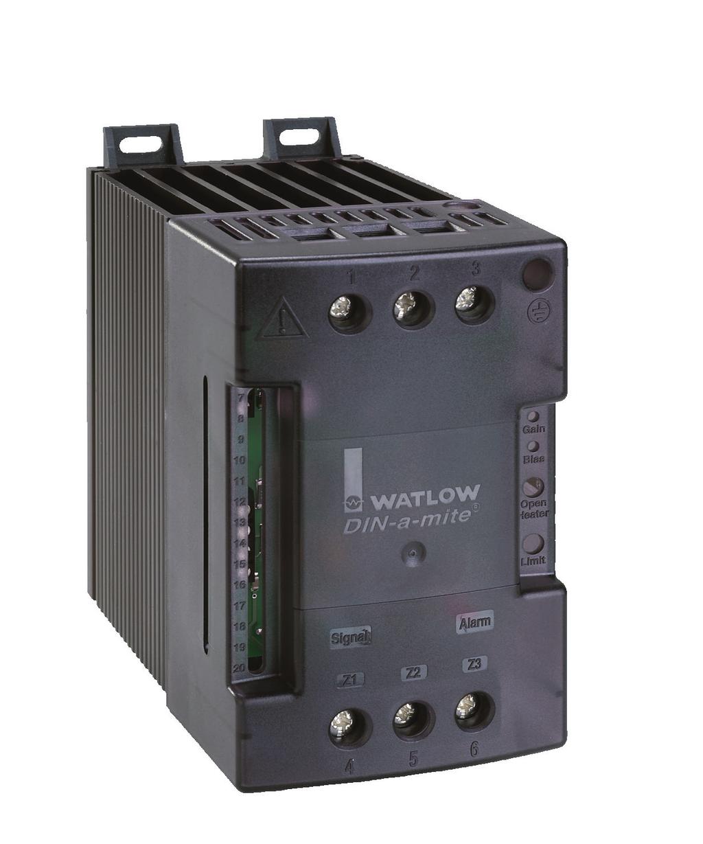 DIN-A-MITE C TOTAL CUSTOMER SATISFACTION 3 Year Warranty SCR Power Controller Delivers Up To 80 Amperes in a Compact Package The DIN-A-MITE C silicon controlled rectifier (SCR) power controller
