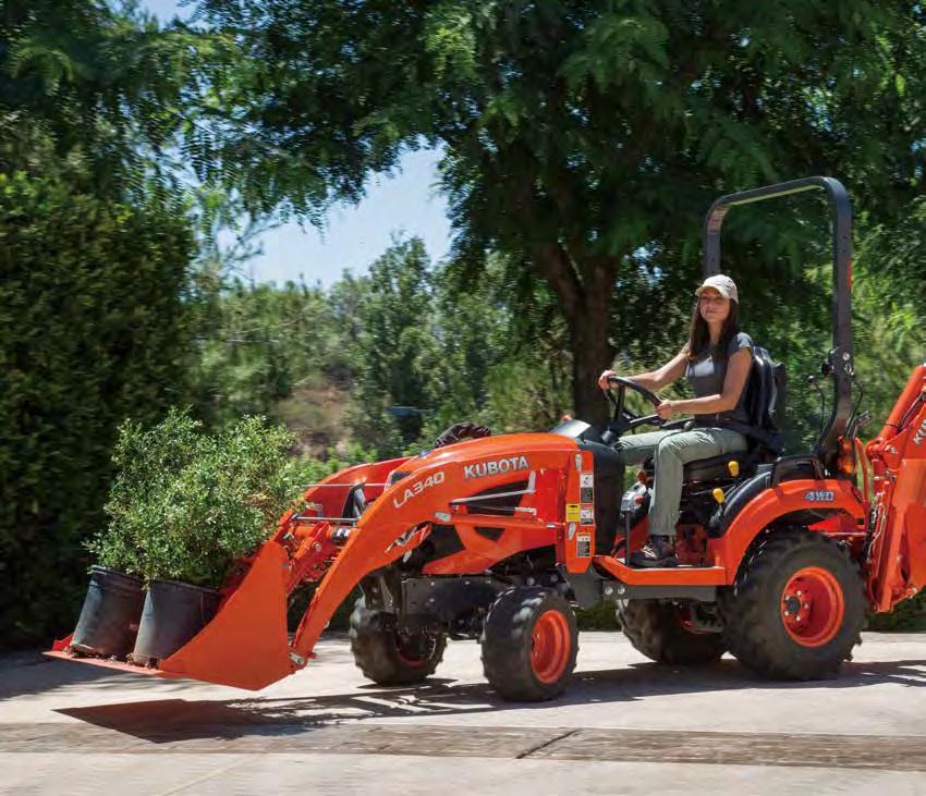 BX23S Already ready to meet all of your needs around your property. From the moment you bring it home, the BX23S is ready to go to work loading, mowing, digging, and more.