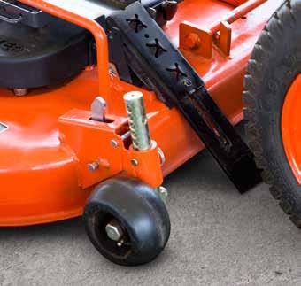 New Easy-Over decks in 54" and 60" sizes. Kubota s Easy-Over mid-mount mower decks are available on BX Series tractors.