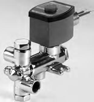 4 Direct Acting General Service Solenoid Valves Brass or Stainless Steel Bodies /8" to /" NPT / 800 85 Features Designed for high flow and high pressure service Direct acting, requires no minimum