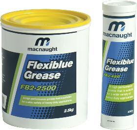 grease flexiblue grease Macnaught FLEXIBLUE Grease is a high performance NLGI 2 grade grease that is suitable for a wide variety of heavy duty applications.