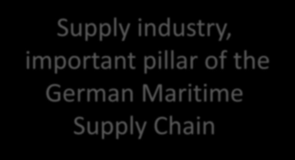 Supply industry, important pillar