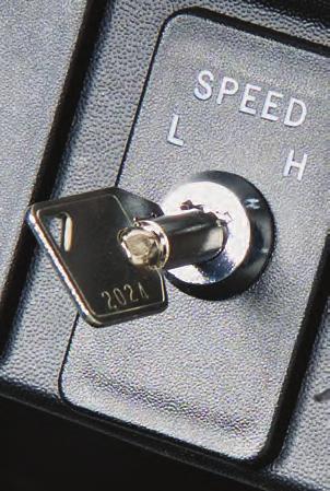 ZD30 Tier IV diesel models include controlled acceleration as standard and accessible through the meter panel.