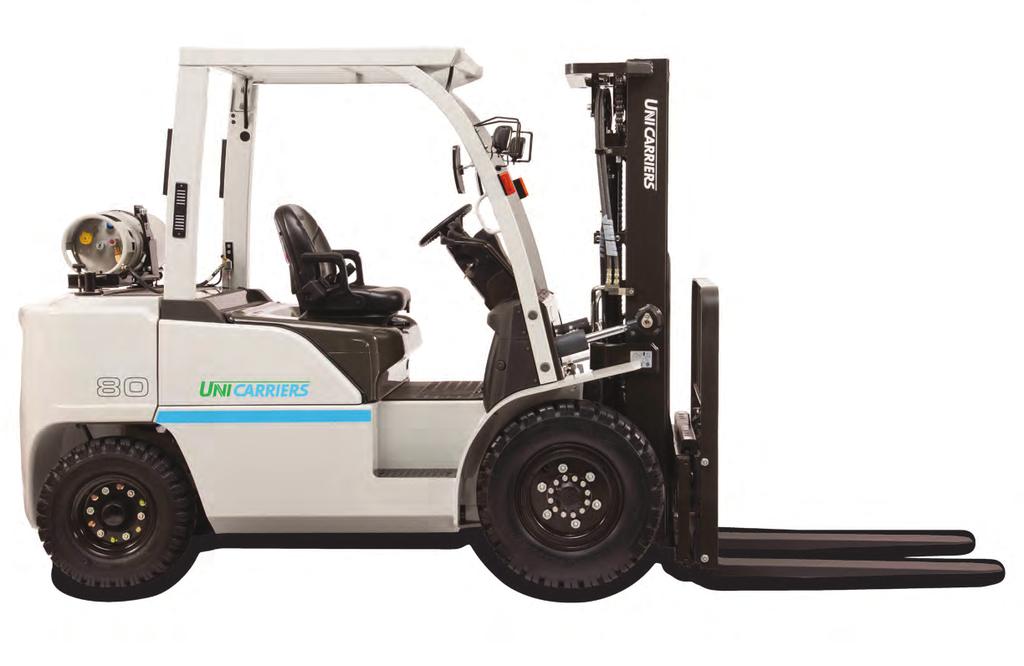 operator leaves the seat. The return-to-neutral feature minimizes forklift movement if the operator leaves the truck while still in gear.