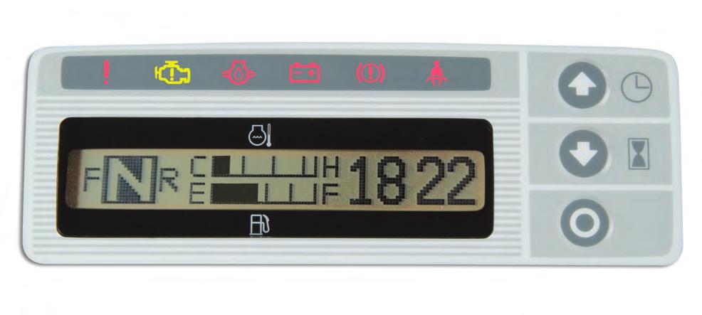 F D B A B While the standard meter panel varies based on engine, the functions and features are largely the same: Multipurpose warning Check