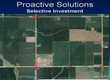 Selective Investment Longer culverts at field and farm driveways with paved