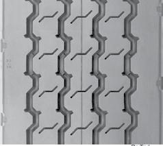 Produced in a tread compound that provides excellent chip, cut and chunk resistance while supplying excellent mileage. as a Visual indicator plus, road debris.