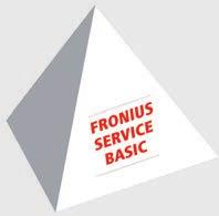 You have a choice between three complementary packages: FRONIUS SERVICE BASIC / Annual extension of warranty period (up to 20 years) / Reassurance for you as the system operator / Simple, convenient