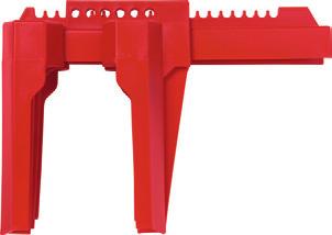 secure, made from powder-coated steel Two sizes for most common ball valves Various holes for