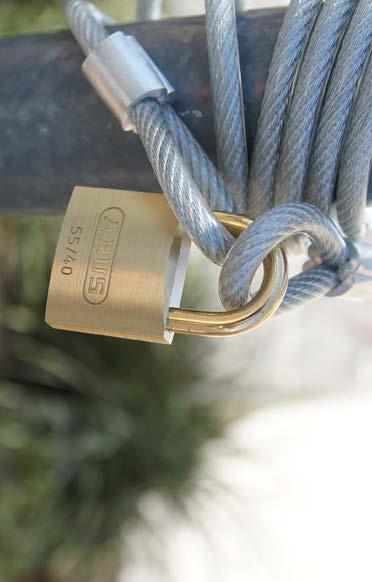 U-shackle-locks, padlocks or frame locks Ideal to secure bicycles, surf boards, garden tools, etc.