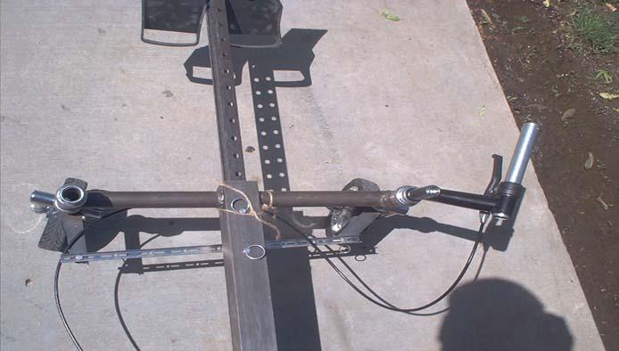 Steering Four bar linkage utilizing Ackerman steering geometry