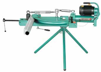 250 Pipe bending machine electro-hydraulic T T Sizes from 20 to 54 mm Ø and 1/2" to 2" up to 180 T T Especially suitable for thornless bending of thin-walled stainless steel pipes EN 10088-3 (DIN 17