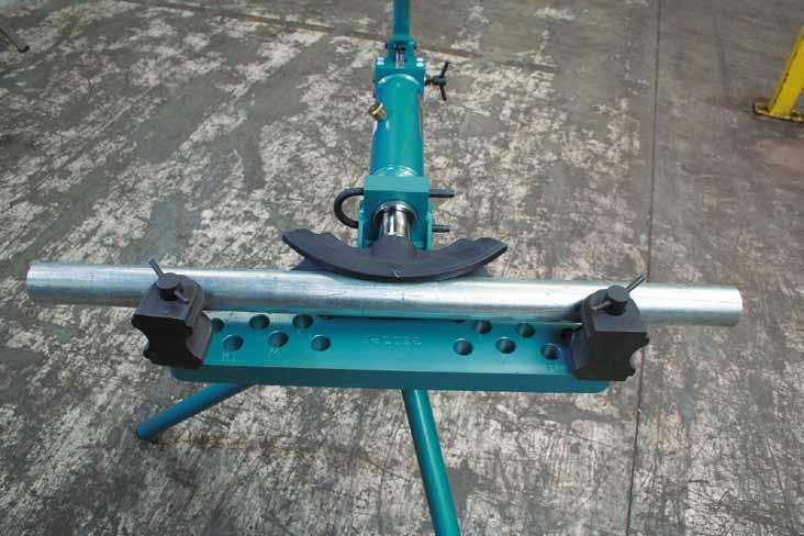 Pipe bending machines Pushing bending operation E 250 Bending sets T T Consisting of bending former with aluminium slide rail and pipe holder T T Bending formers, pipe holders and steel bending rails