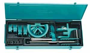 244090 T T Special sets may be assembled to order Contents 0 Code 1 bending lever 243010 1 tool holder 243070 1 reversible ratchet 1/2" 243080 5 bending formers 8, 10, 12, 14, 15 mm 1 pipe cutter
