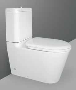 Flush To Wall Suites Space Solution C6775-6255 Elegant, smooth design, no dirt traps Soft close seat with metal hinges Hygiene glaze for easy cleaning Universal