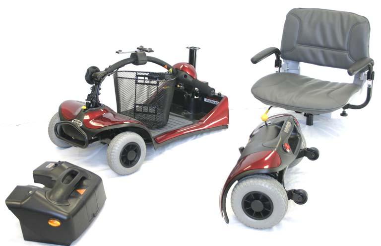 TRANSPORT / STORAGE The Dasher Portable scooter is designed to be quickly and easily disassembled into sections for transportation and storage.