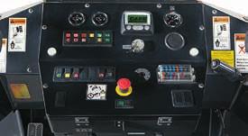 INSIDE THE PT DUAL WORK STATIONS The dual operating seats of the PT240 allow operators to place themselves