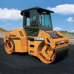 The exclusive Case Dual Drum Drive standard on all large Case DV asphalt models includes direct-drive independent pumps for each drum, delivering 100-percent traction effi ciency and eliminating