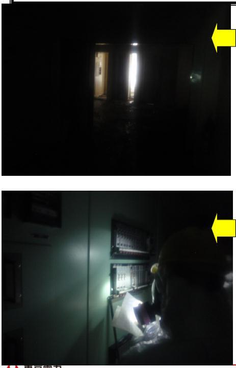 Activities in complete darkness due to lack of power sources In some places, radiation does level was very high.
