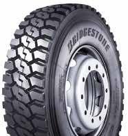 ** * Compared to Bridgestone L317 ** Only applicable for L317 EVO L355 EVO/L355 EXTRA - drive Drive axle tyre for all types of On/Off
