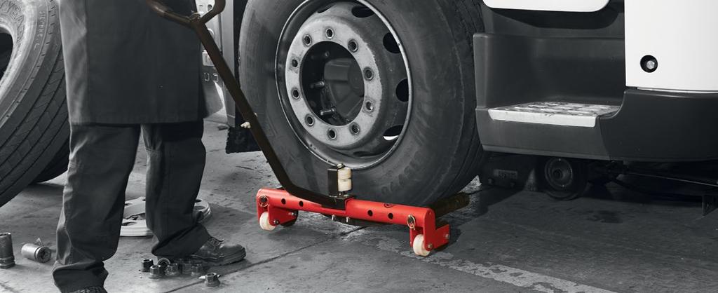 Single Wheel Dolly Single Wheel Dolly The single wheel dolly is a sturdy and handy assembly aid for various types of wheels (for trucks, vans and cars).