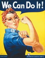 1943 1957 1960's 1971 1970's 1981 1990 90's 2000 2007 2010 2011 2012 Rosie the Riveter appears in this We Can Do It image and on Norman Rockwell s famous