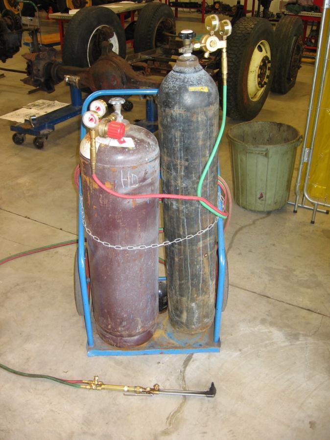 Oxyacetylene Torch Used to cut, heat, weld, or braze metal parts