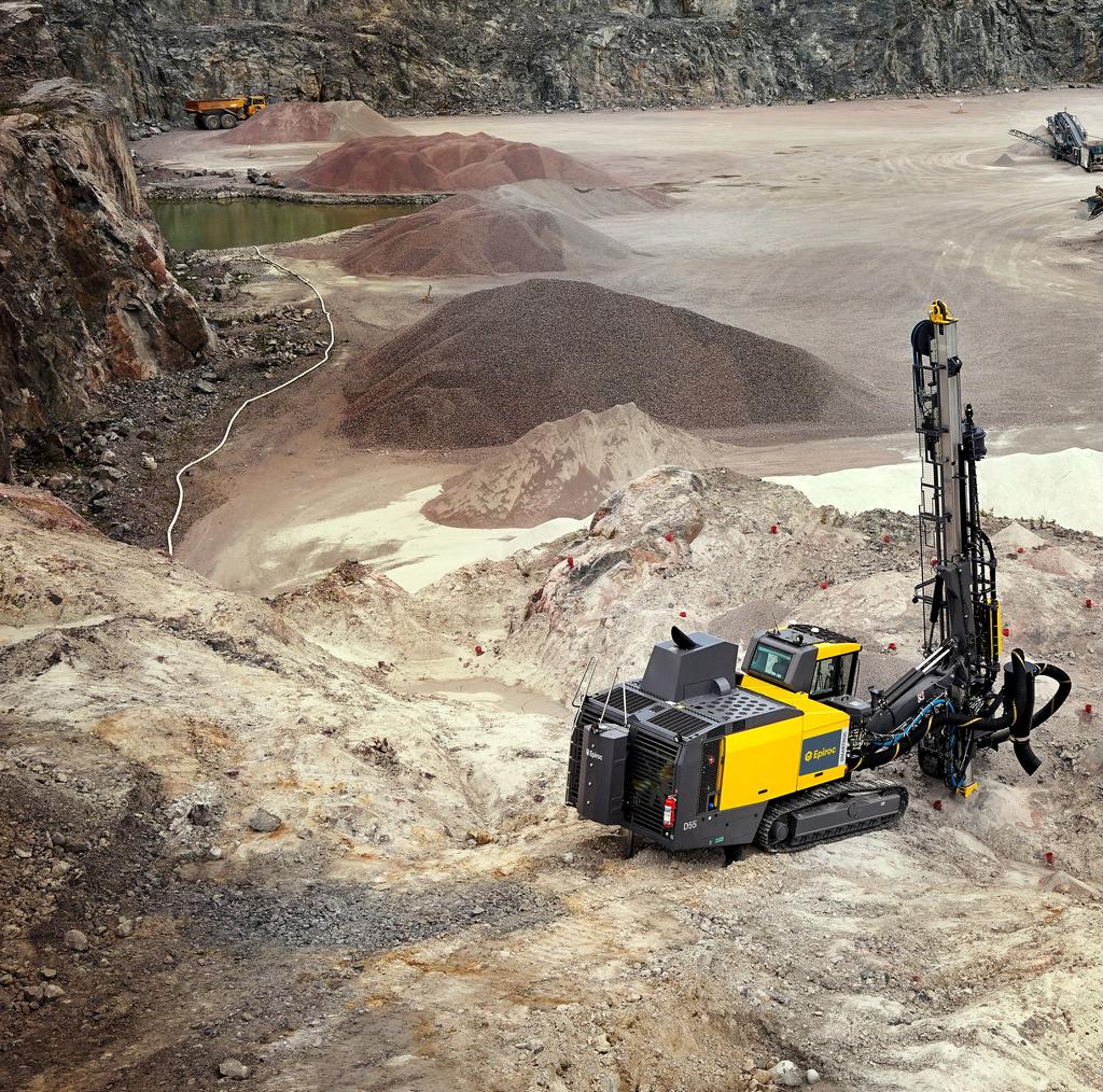 Drill rigs with intelligence and power The SmartROC D50 and D55 are tough rigs that are enhanced with the latest Epiroc automation technology.
