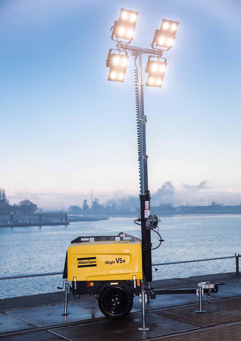 6 The V4 and V5+ are the light towers that construction sites,